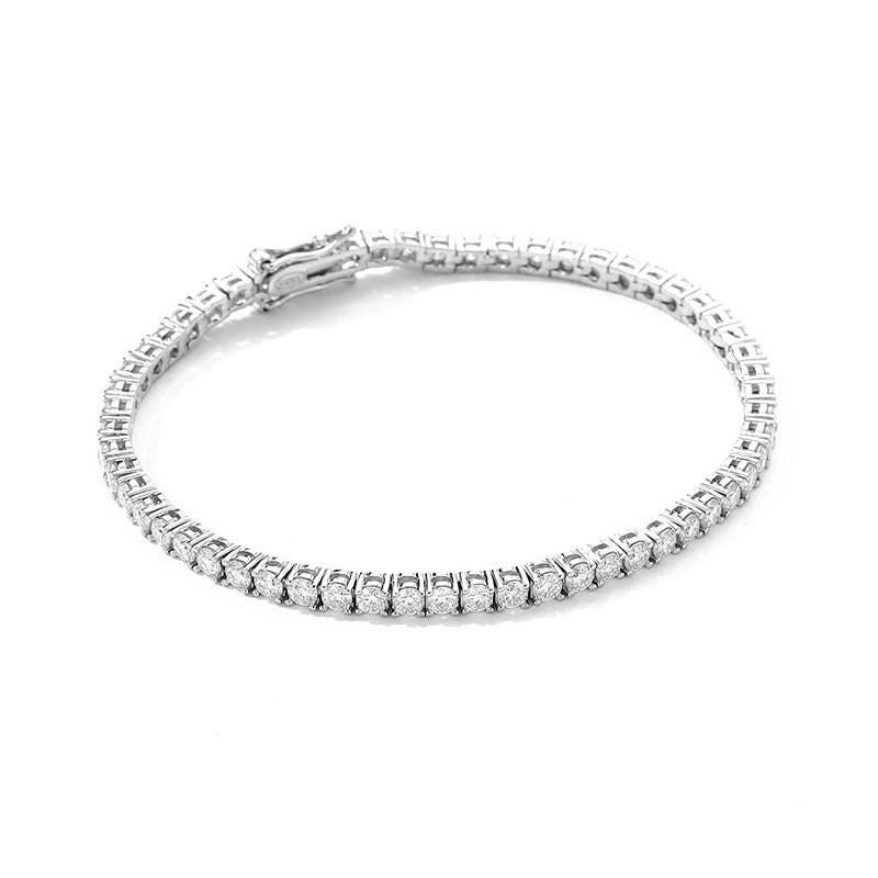 10 Points Moissanite Bracelet Tennis Chain S925 Sterling Silver - Reem Style