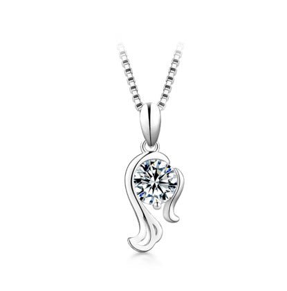 12 Constellation Pendant 925 Silver 1 Karat Moissanite Twelve Constellations Necklace Female - Reem Style