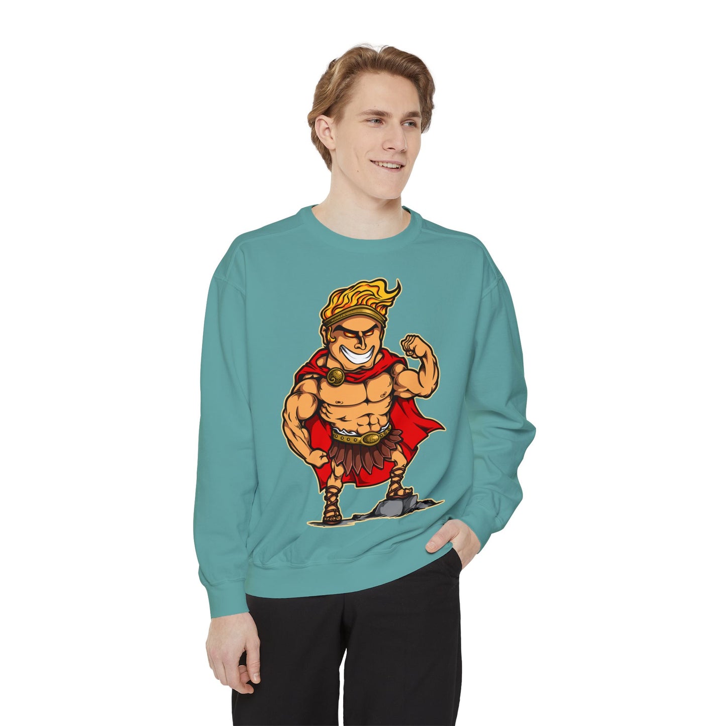 Hercules Unisex Garment-Dyed Sweatshirt