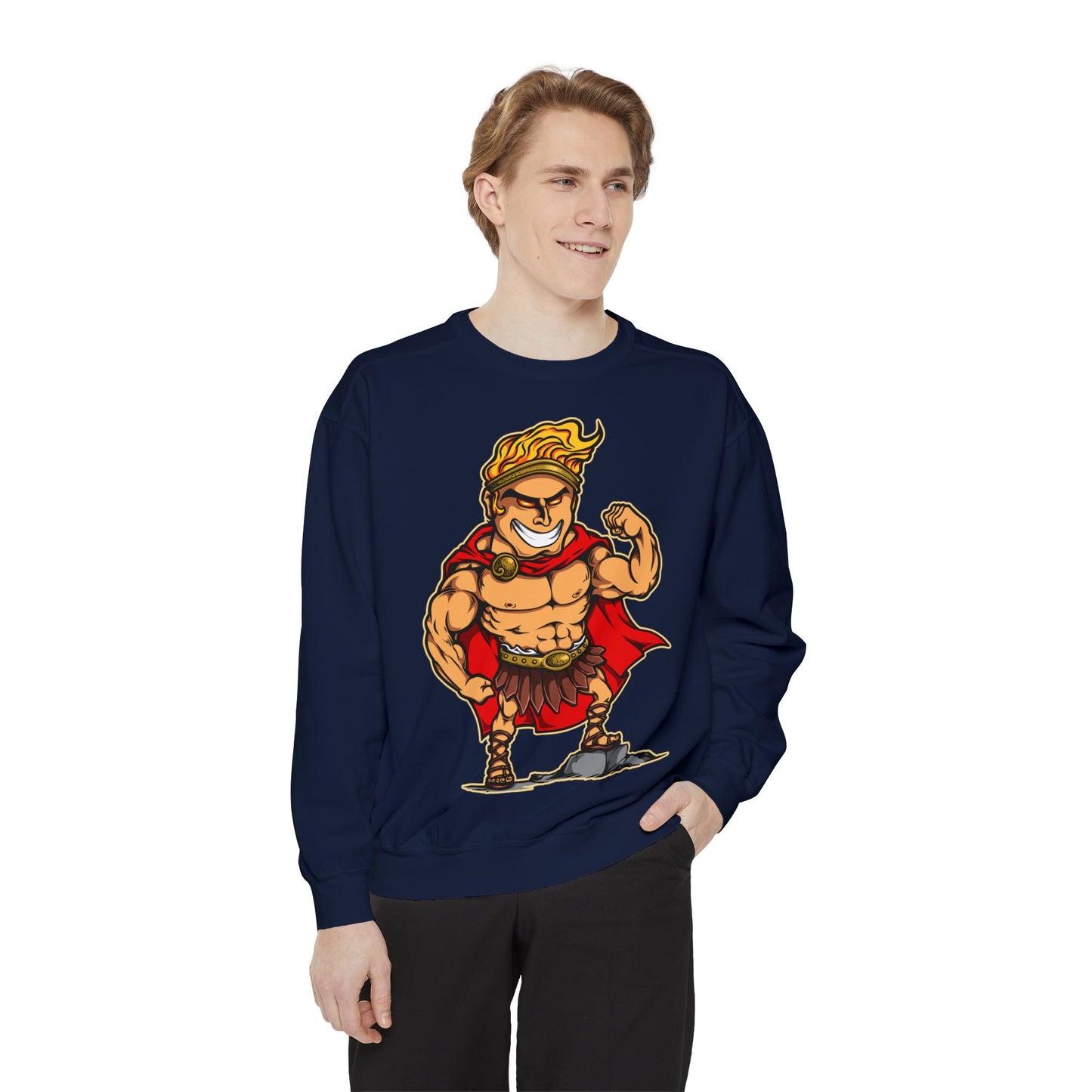 Hercules Unisex Garment-Dyed Sweatshirt