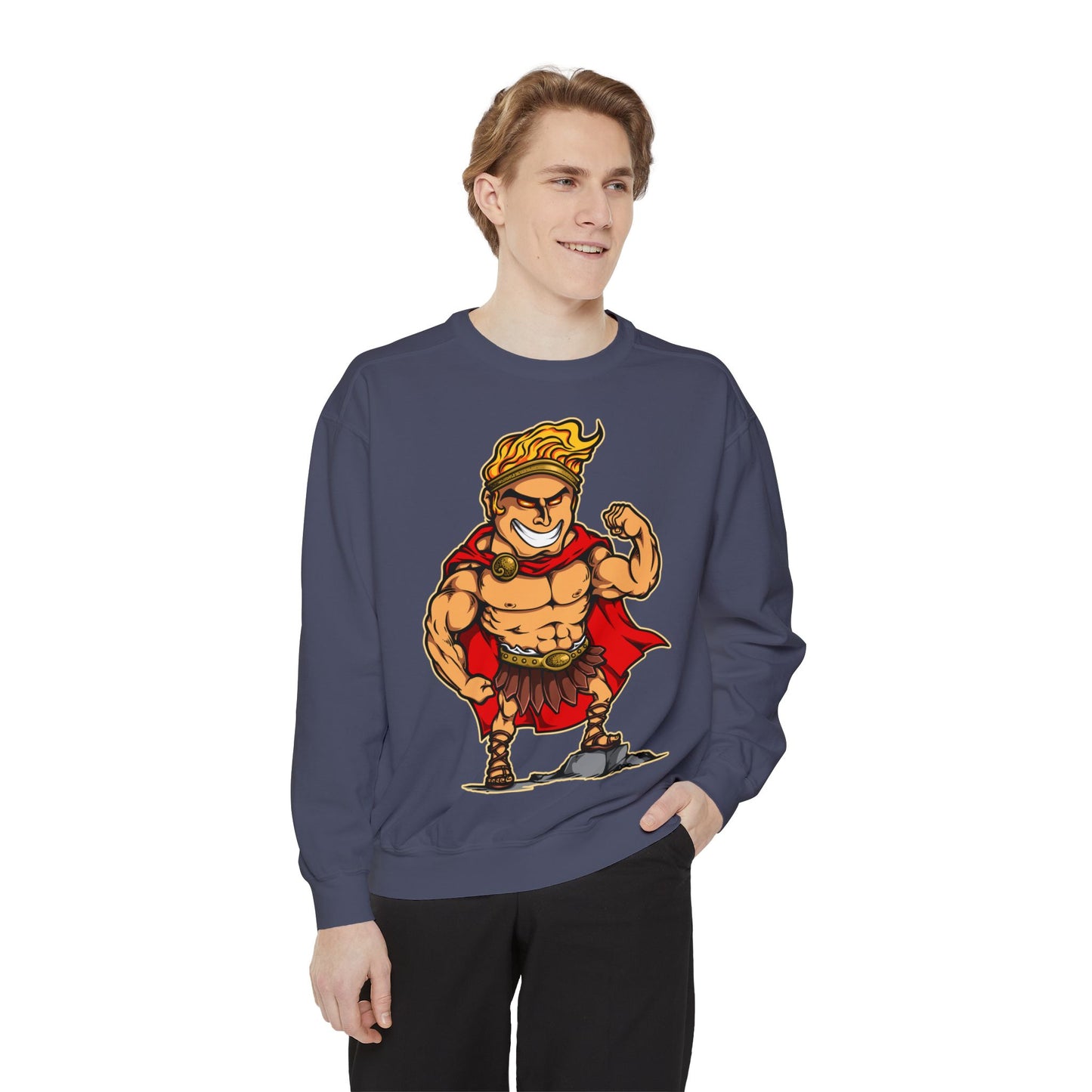 Hercules Unisex Garment-Dyed Sweatshirt