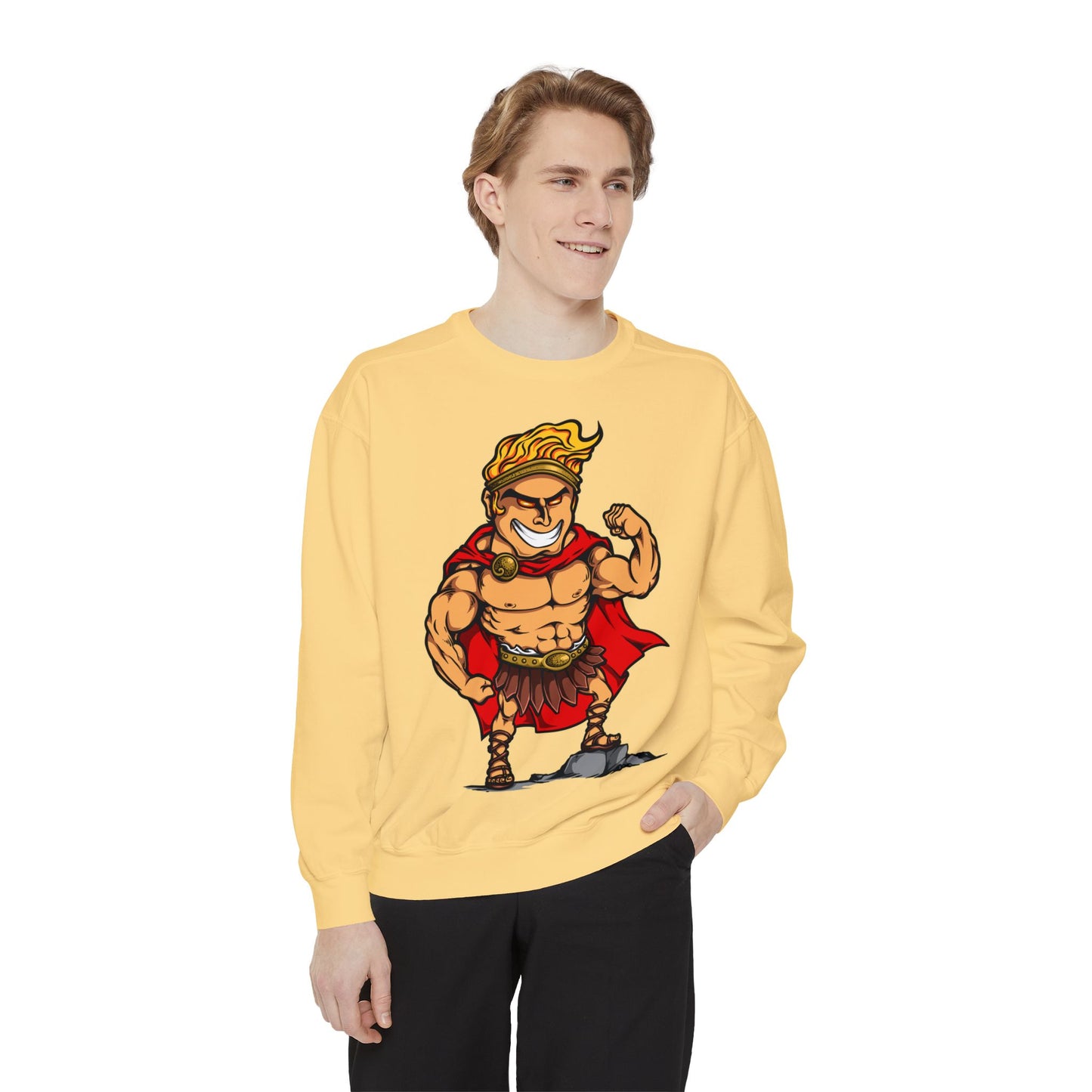 Hercules Unisex Garment-Dyed Sweatshirt