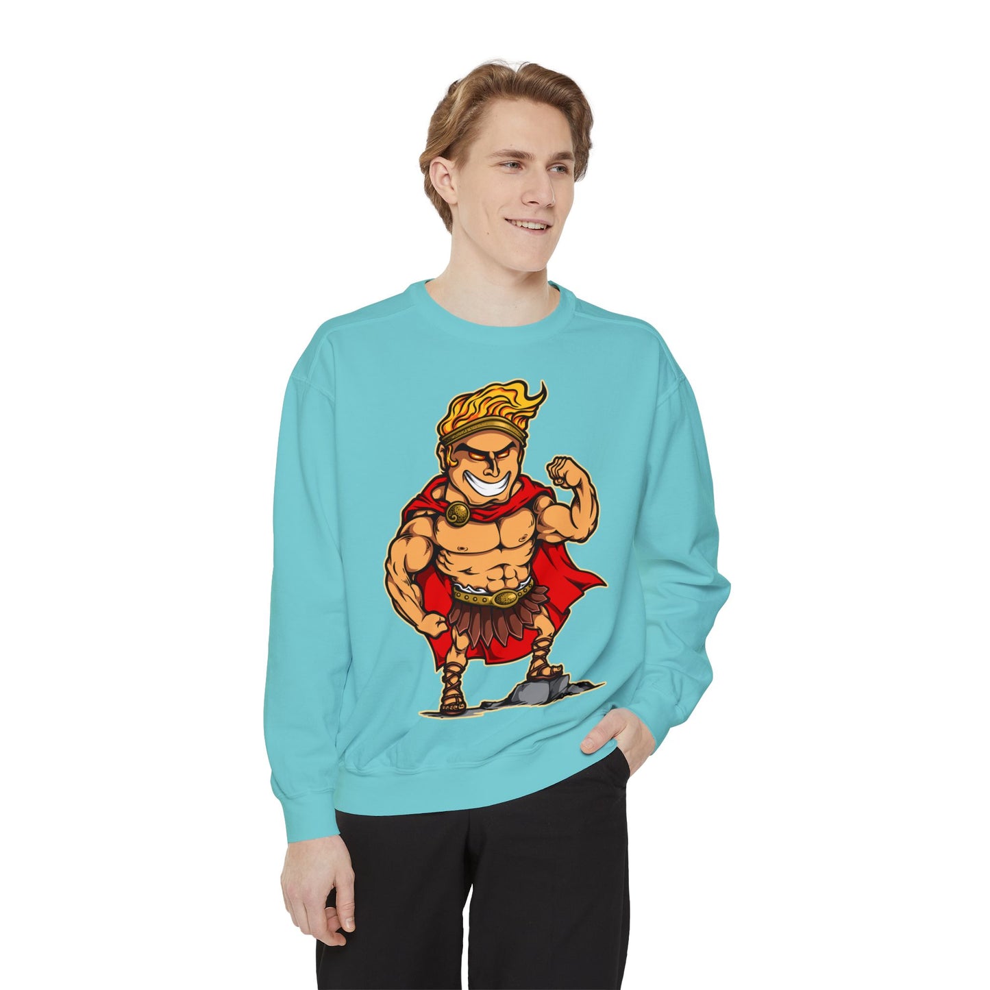 Hercules Unisex Garment-Dyed Sweatshirt