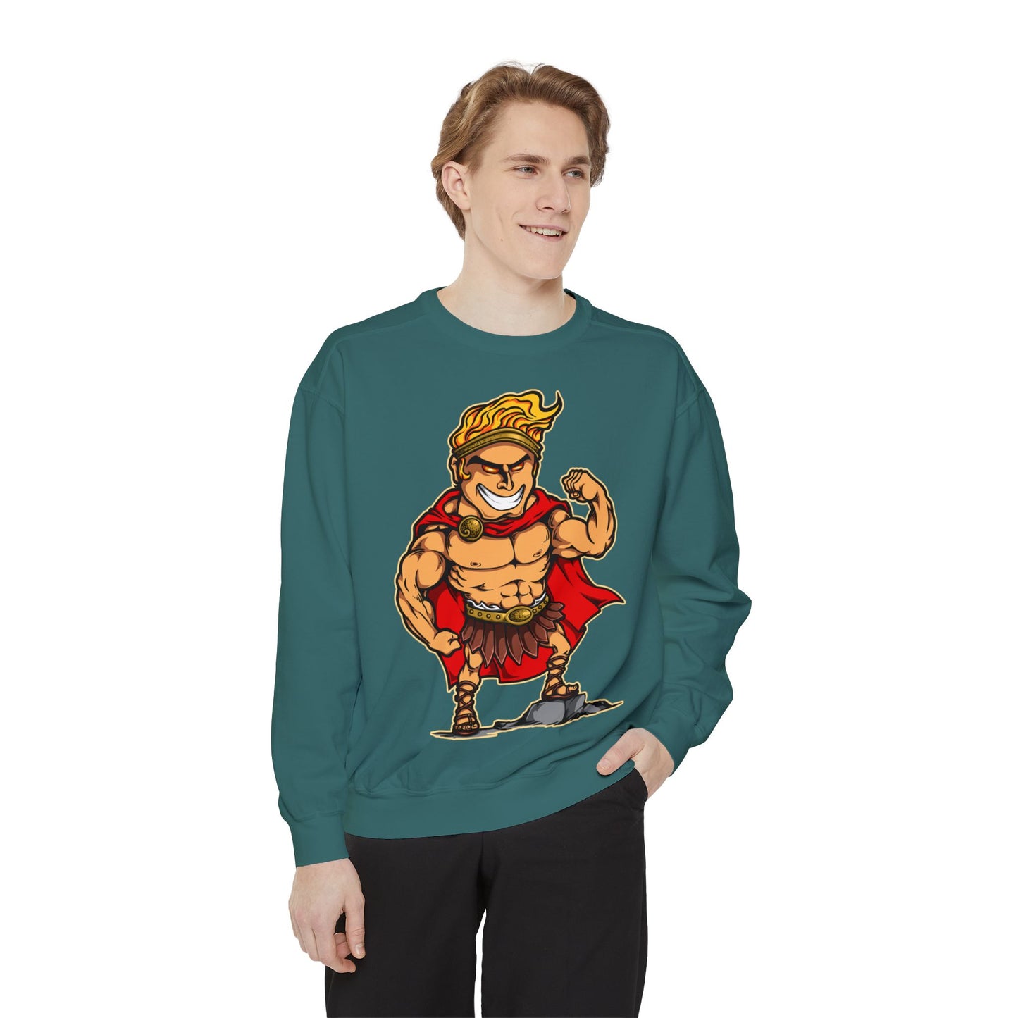 Hercules Unisex Garment-Dyed Sweatshirt