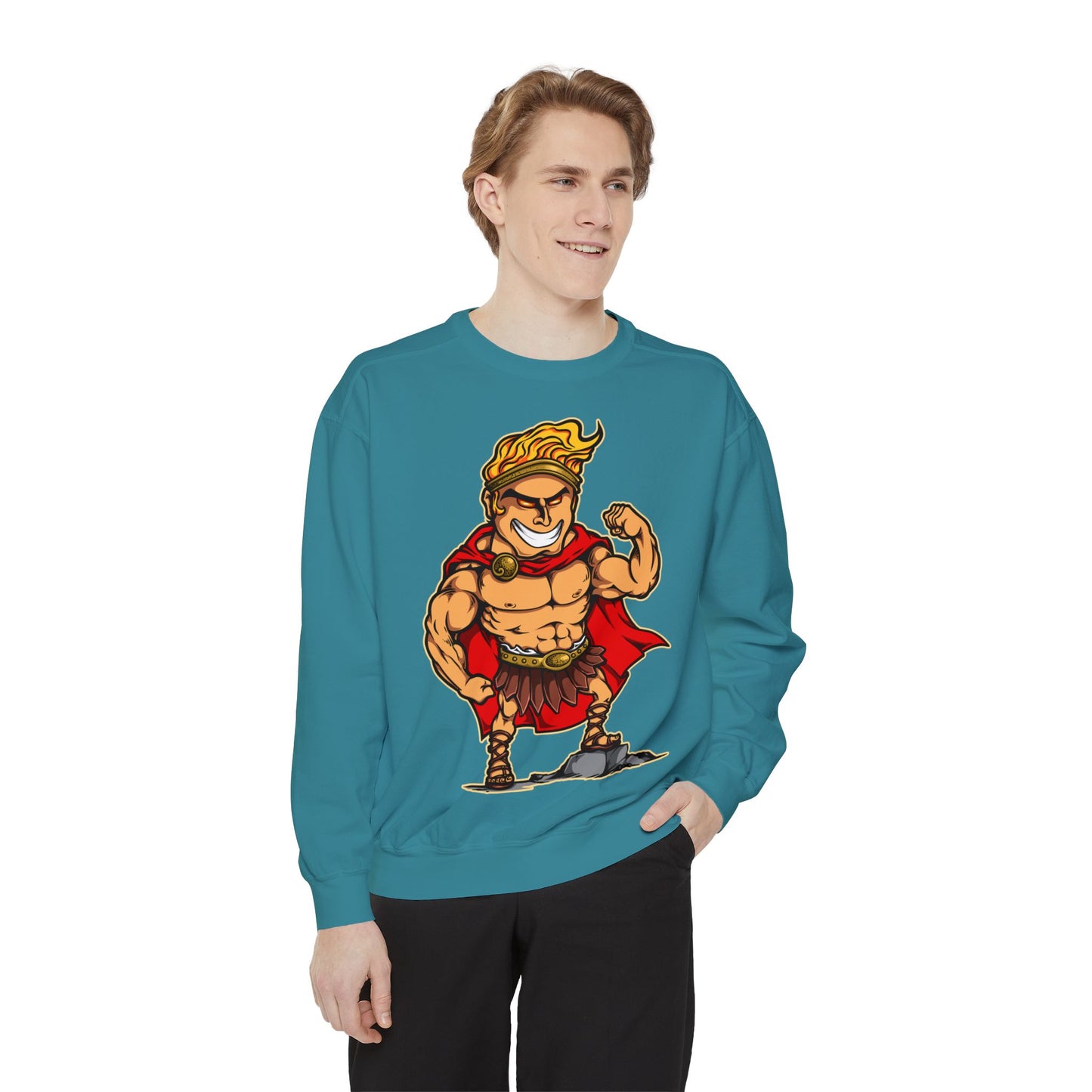 Hercules Unisex Garment-Dyed Sweatshirt