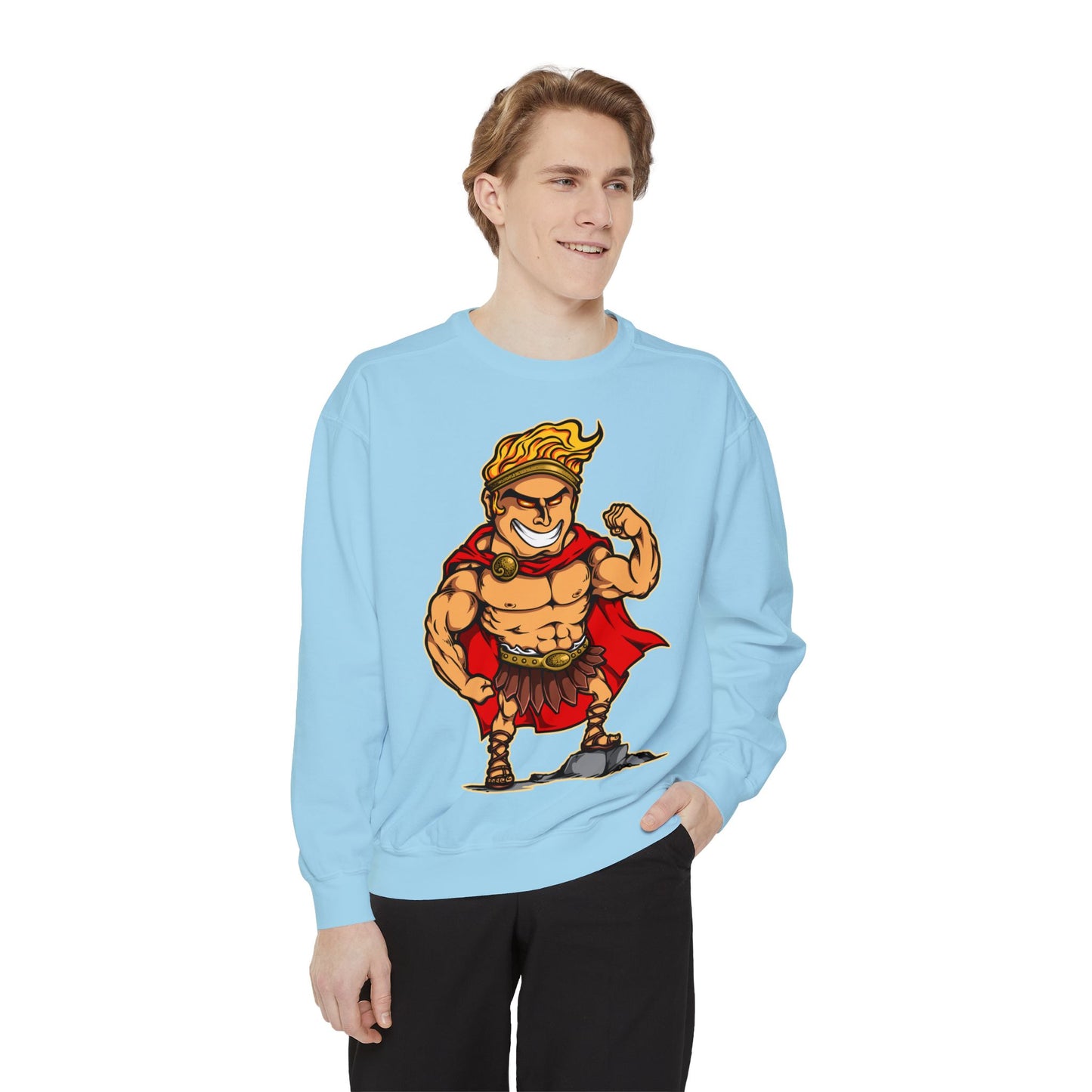 Hercules Unisex Garment-Dyed Sweatshirt