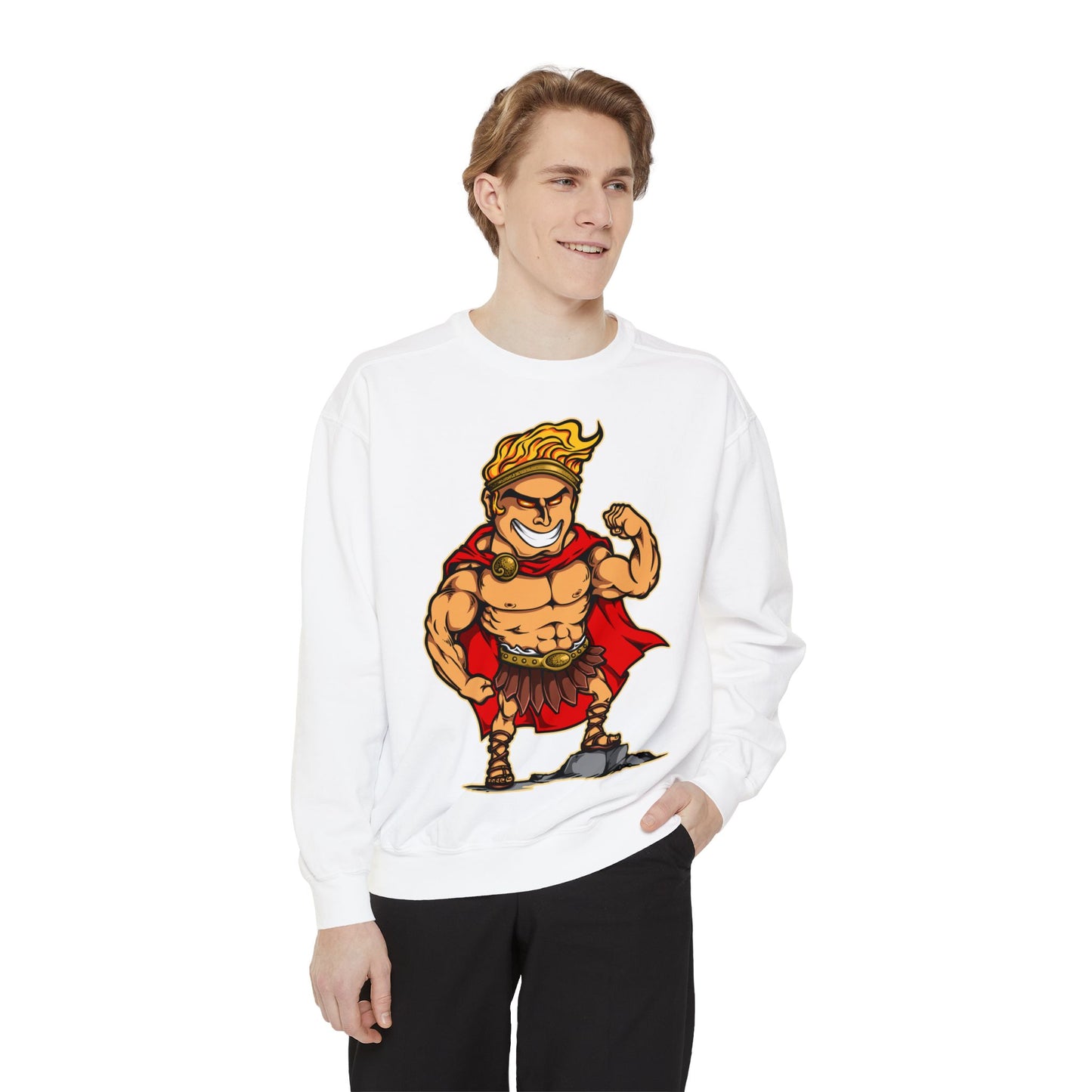 Hercules Unisex Garment-Dyed Sweatshirt