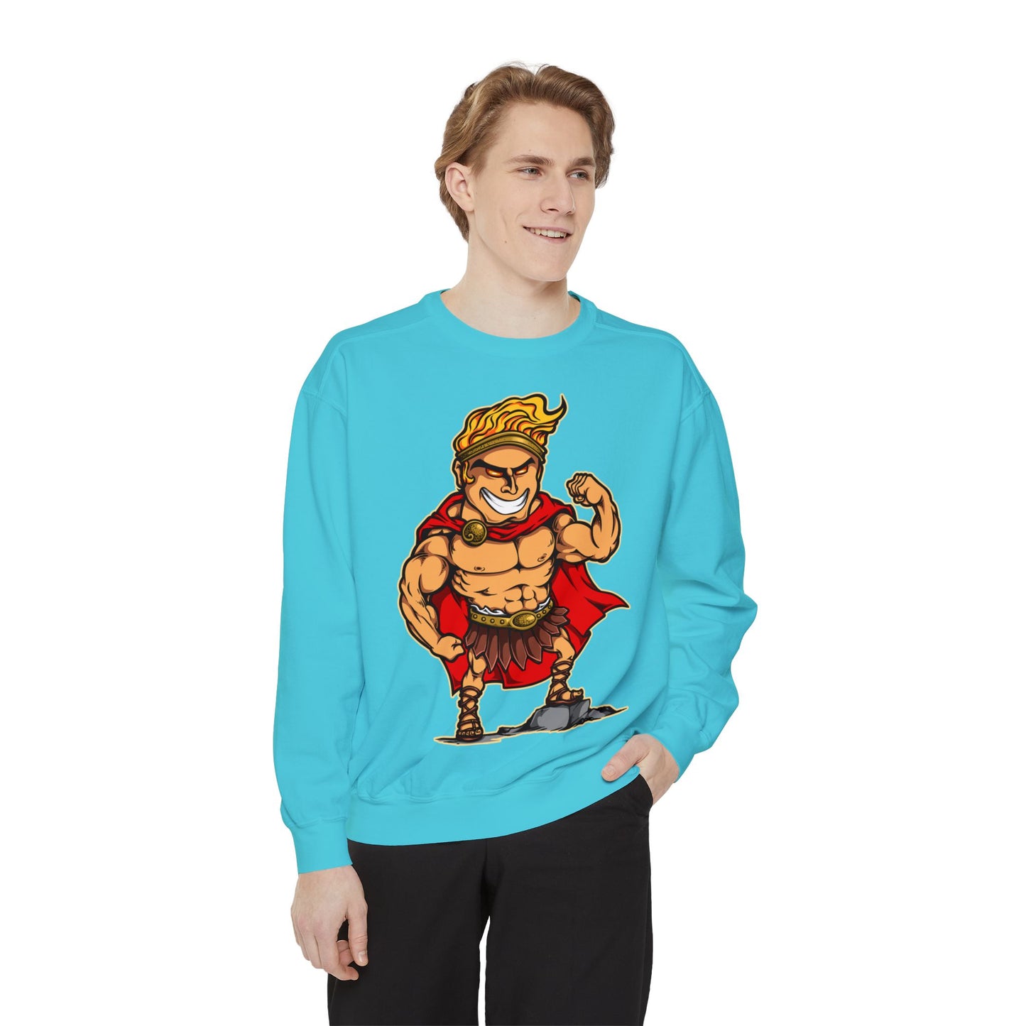 Hercules Unisex Garment-Dyed Sweatshirt