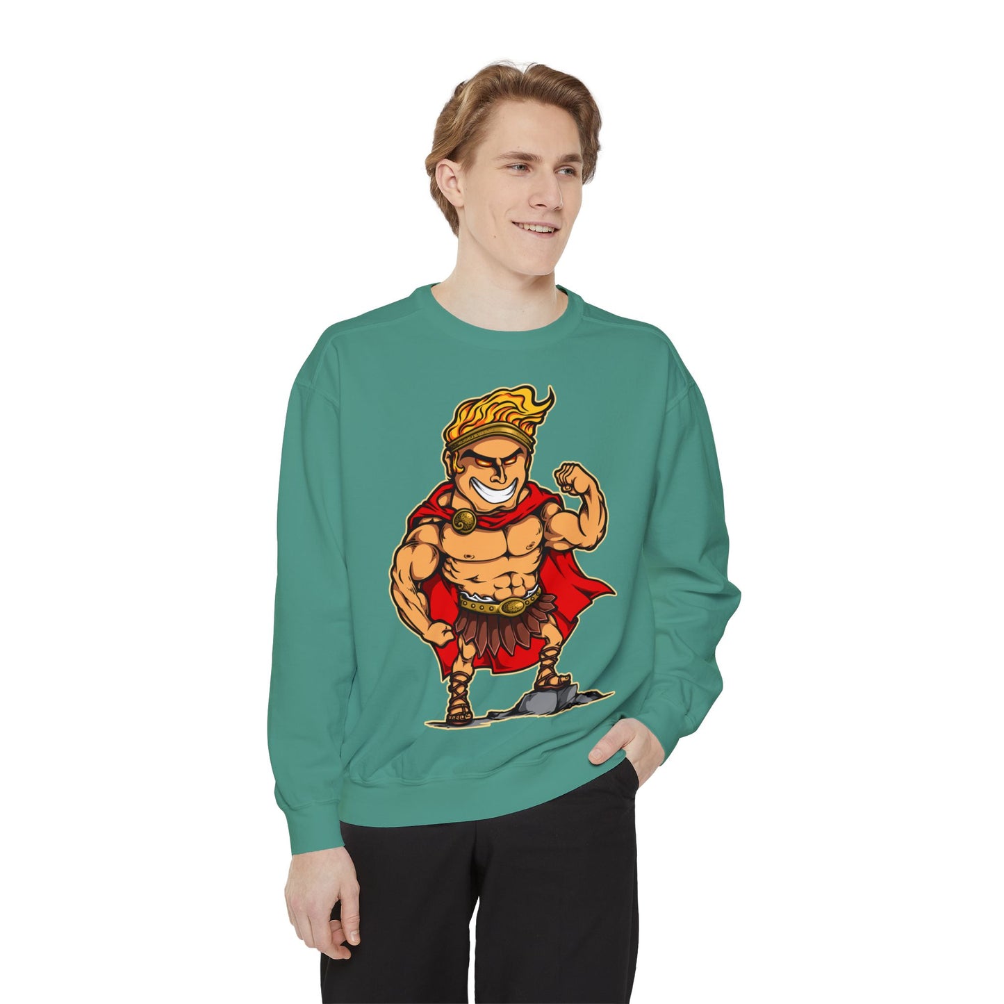 Hercules Unisex Garment-Dyed Sweatshirt