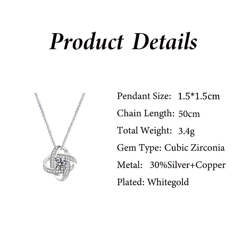 Women's European And American Fashion Minimalist Rhinestone Zircon Pendant Jewelry Reem Style