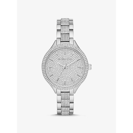 Michael Kors Pavé Silver-Tone Watch (MK3822)