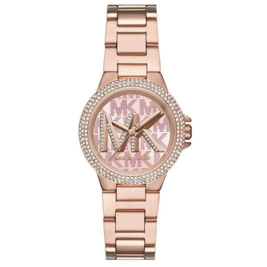 Michael Kors Camille Three-Hand Rose Gold-Tone Stainless Steel Watch (MK7197)