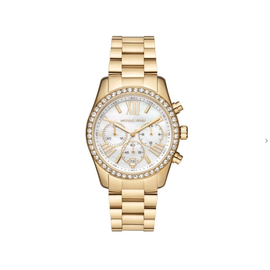 Michael Kors Lexington Chronograph Gold-Tone Women's Watch (MK7241)