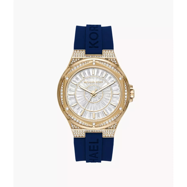 Michael Kors Lennox Three-Hand Navy Silicone Watch (MK7333)