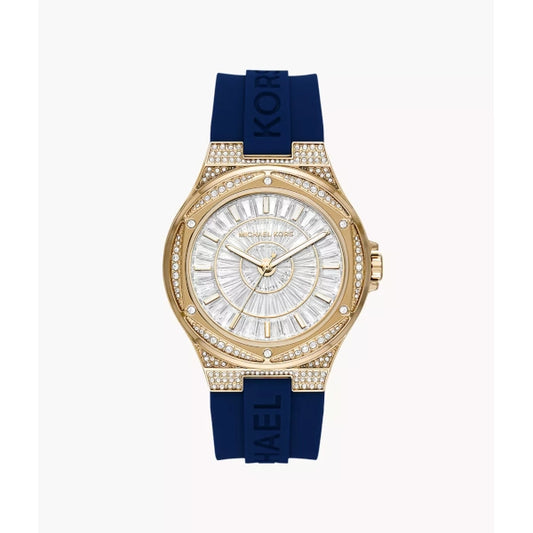 Michael Kors Lennox Three-Hand Navy Silicone Watch (MK7333)