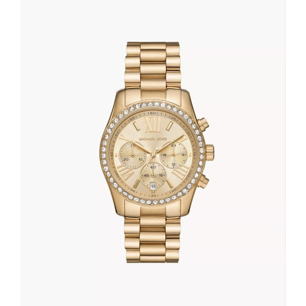 Michael Kors Lexington Chronograph Gold-Tone Women's Watch (MK7377)