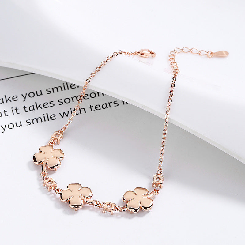 Fashion Jewelry Opal Crystal Gemstones Chain Bracelets For Women Femme Zircon Diamonds Rose Gold Jewelry Bijoux Mujer Cute Girlfriend Gifts Reem Style