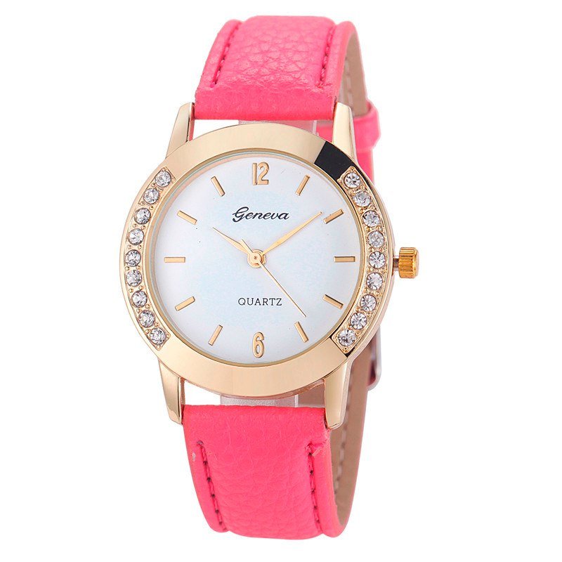 Bilateral Diamond Ladies Belt Casual Watch Geneva Women's Watch With Diamond British Watch - Reem Style